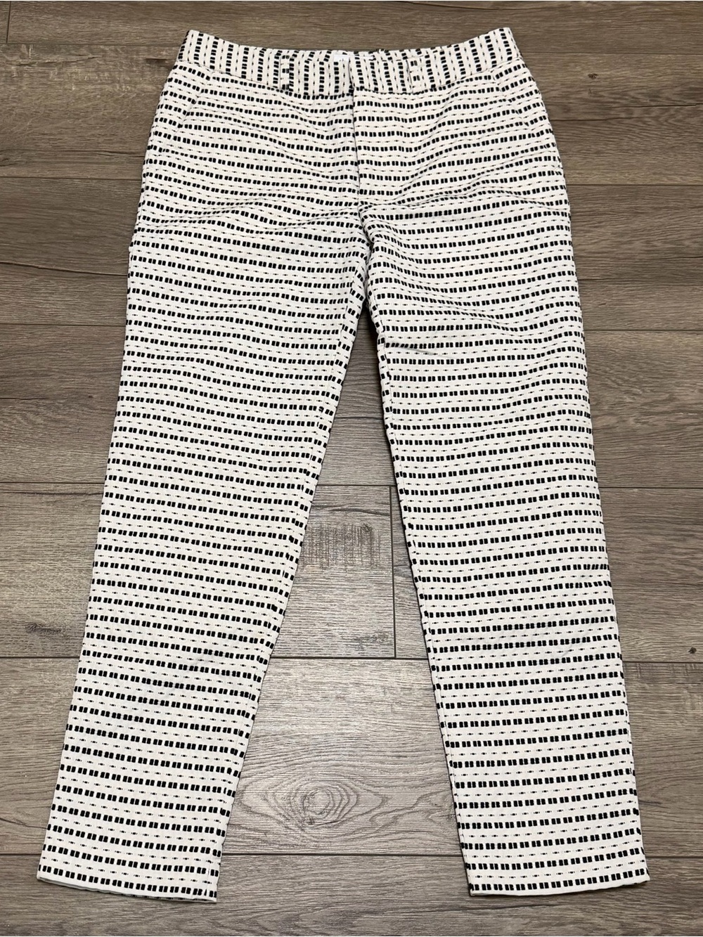 Steven Alan Women's Danny Pants Black Cream Made in USA Sz 4 NWT